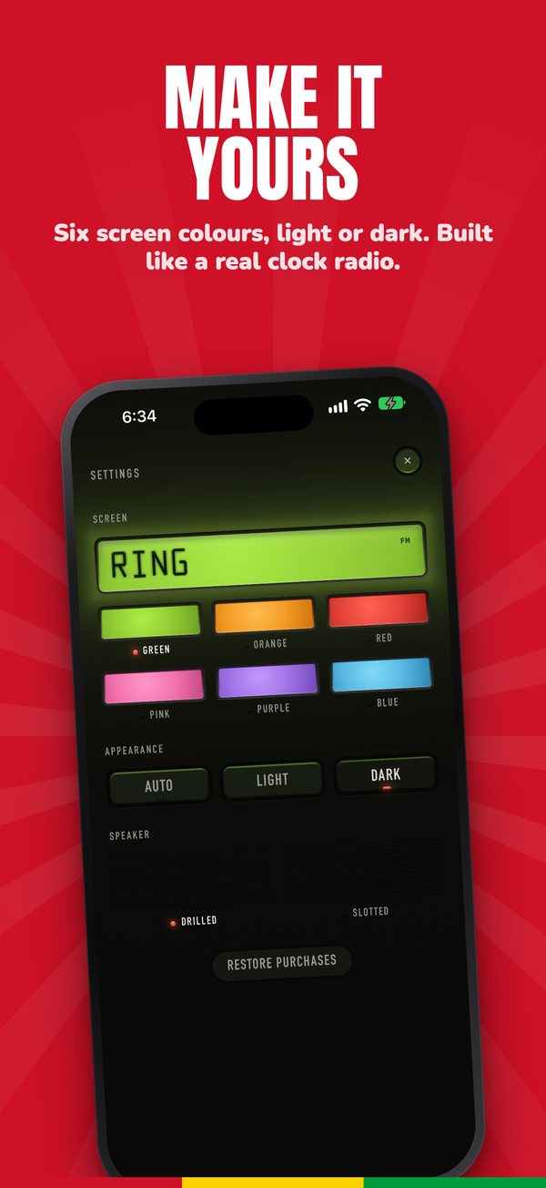 Make it yours: six screen colours